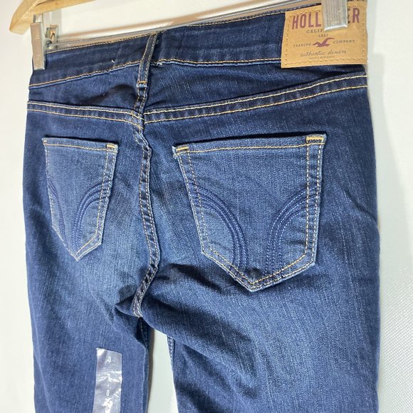 Hollister Womens Jeans Dark Wash Bootcut Blue Sz 24x33 - Picture 6 of 15